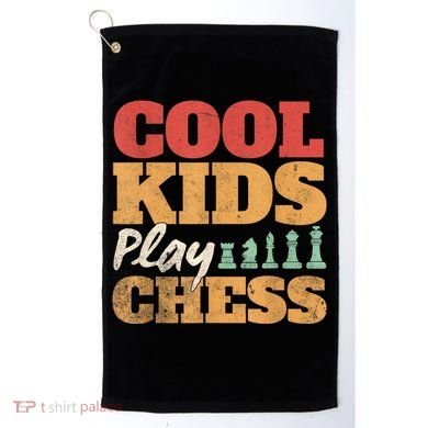 Cool Play Chess Player Chess Board Chess Lovers Golf Towel