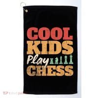 Cool Play Chess Player Chess Board Chess Lovers Golf Towel thumb 0