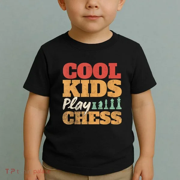 Cool Play Chess Player Chess Board Chess Lovers Toddler T-Shirt