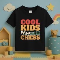 Cool Play Chess Player Chess Board Chess Lovers Toddler T-Shirt thumb 3