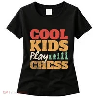 Cool Play Chess Player Chess Board Chess Lovers Women's T-Shirt thumb 0
