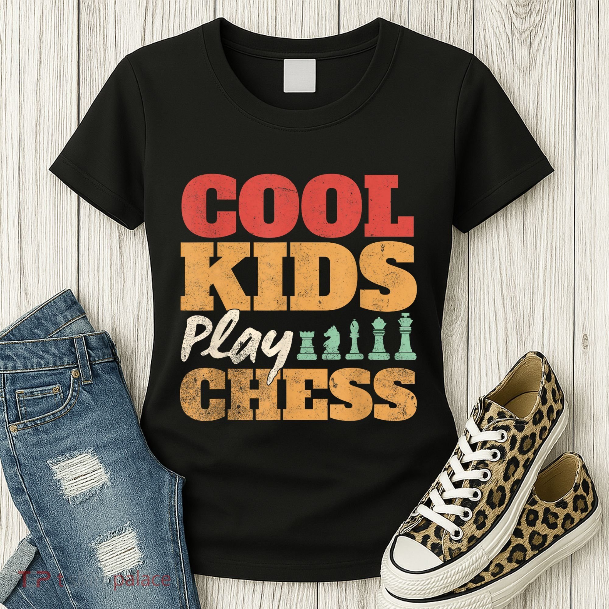 Cool Play Chess Player Chess Board Chess Lovers Women's T-Shirt