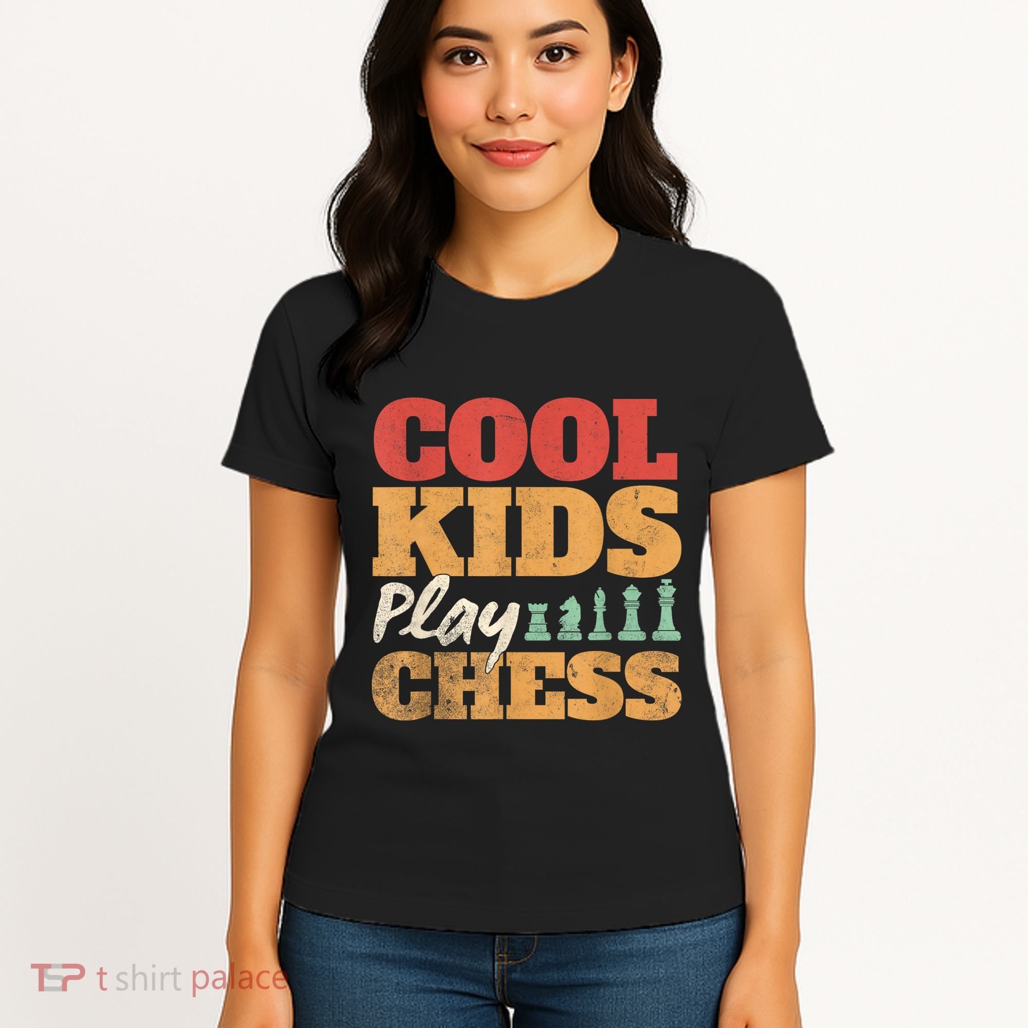 Cool Play Chess Player Chess Board Chess Lovers Women's T-Shirt