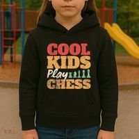 Cool Play Chess Player Chess Board Chess Lovers Kids Hoodie thumb 3