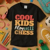 Cool Play Chess Player Chess Board Chess Lovers Kids T-Shirt thumb 3