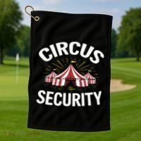 Circus Party Circus Security Golf Towel thumb 1