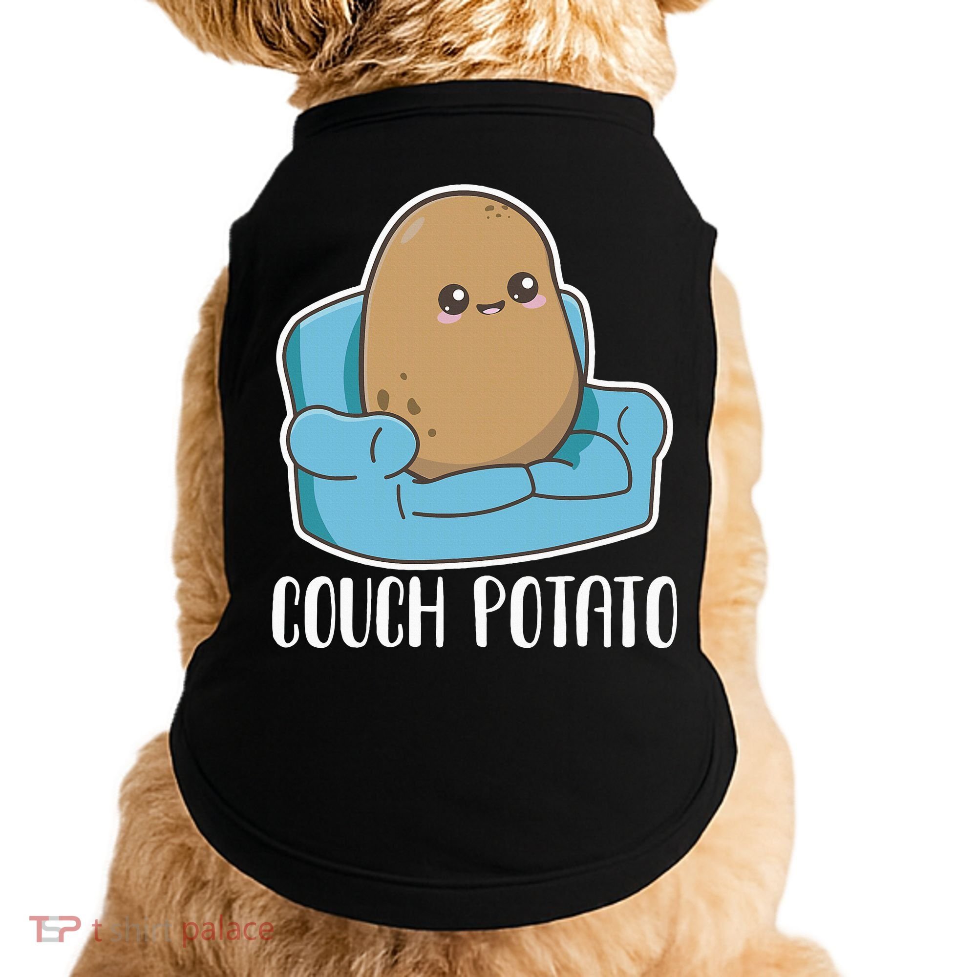 Couch Potato Cute Kawaii Funny Potato Doggie Tank