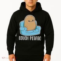 Couch Potato Cute Kawaii Funny Potato Hoodie thumb 2