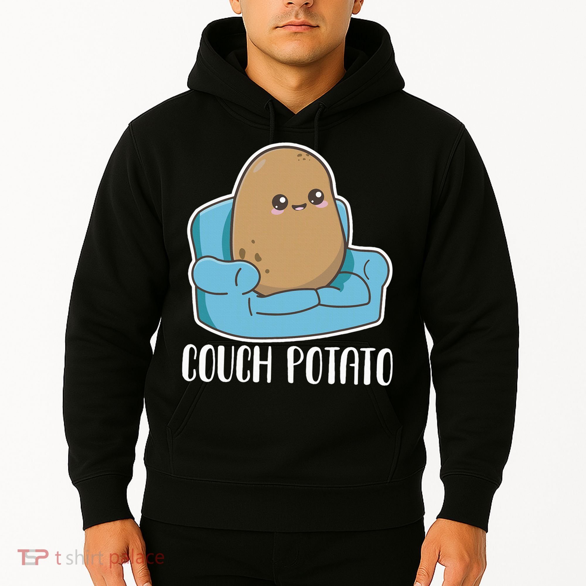 Couch Potato Cute Kawaii Funny Potato Hoodie