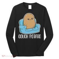 Couch Potato Cute Kawaii Funny Potato Long Sleeve Shirt thumb 0