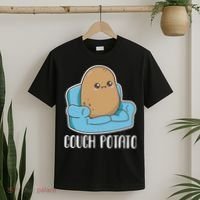 Couch Potato Cute Kawaii Funny Potato T-Shirt thumb 2