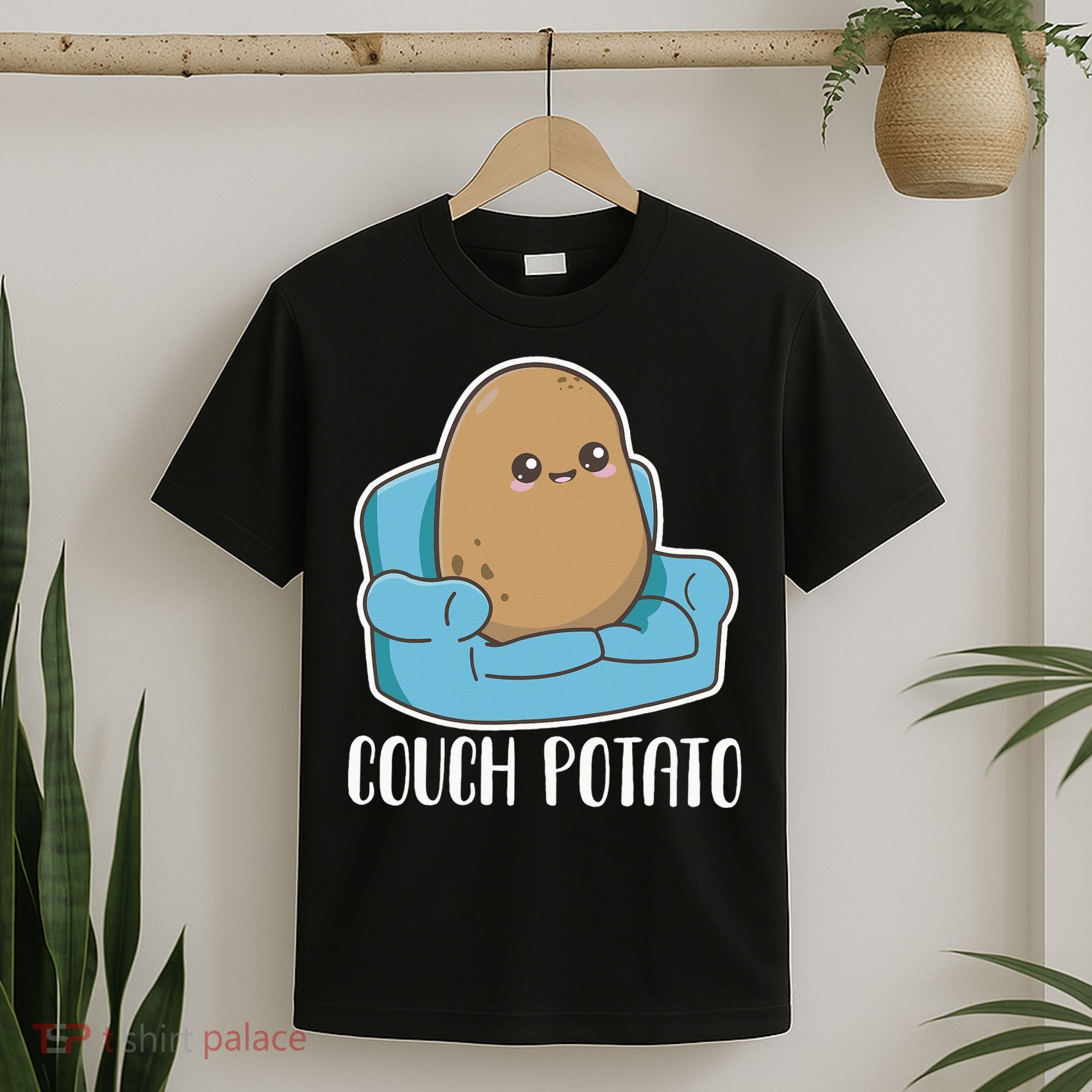 Couch Potato Cute Kawaii Funny Potato T-Shirt