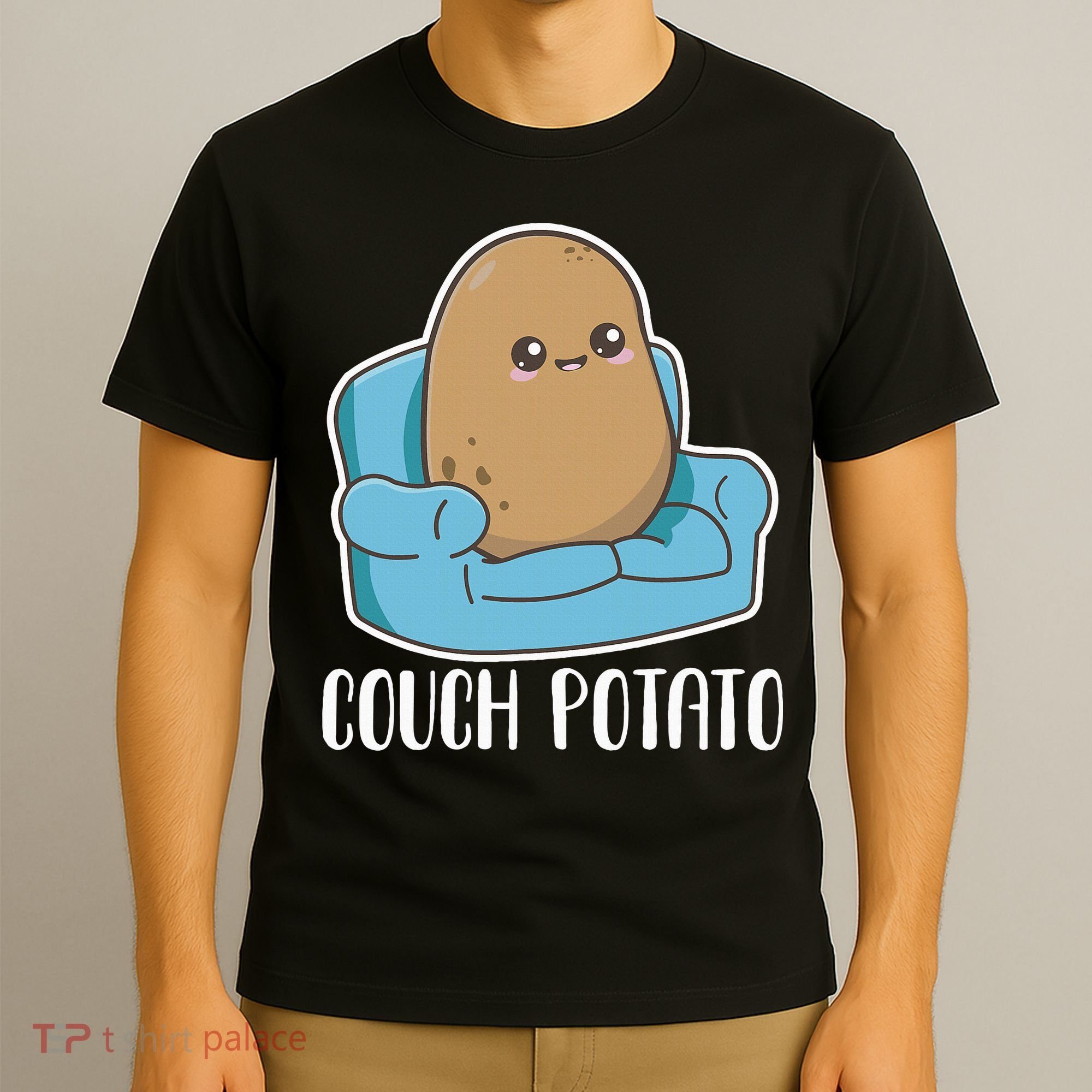 Couch Potato Cute Kawaii Funny Potato T-Shirt