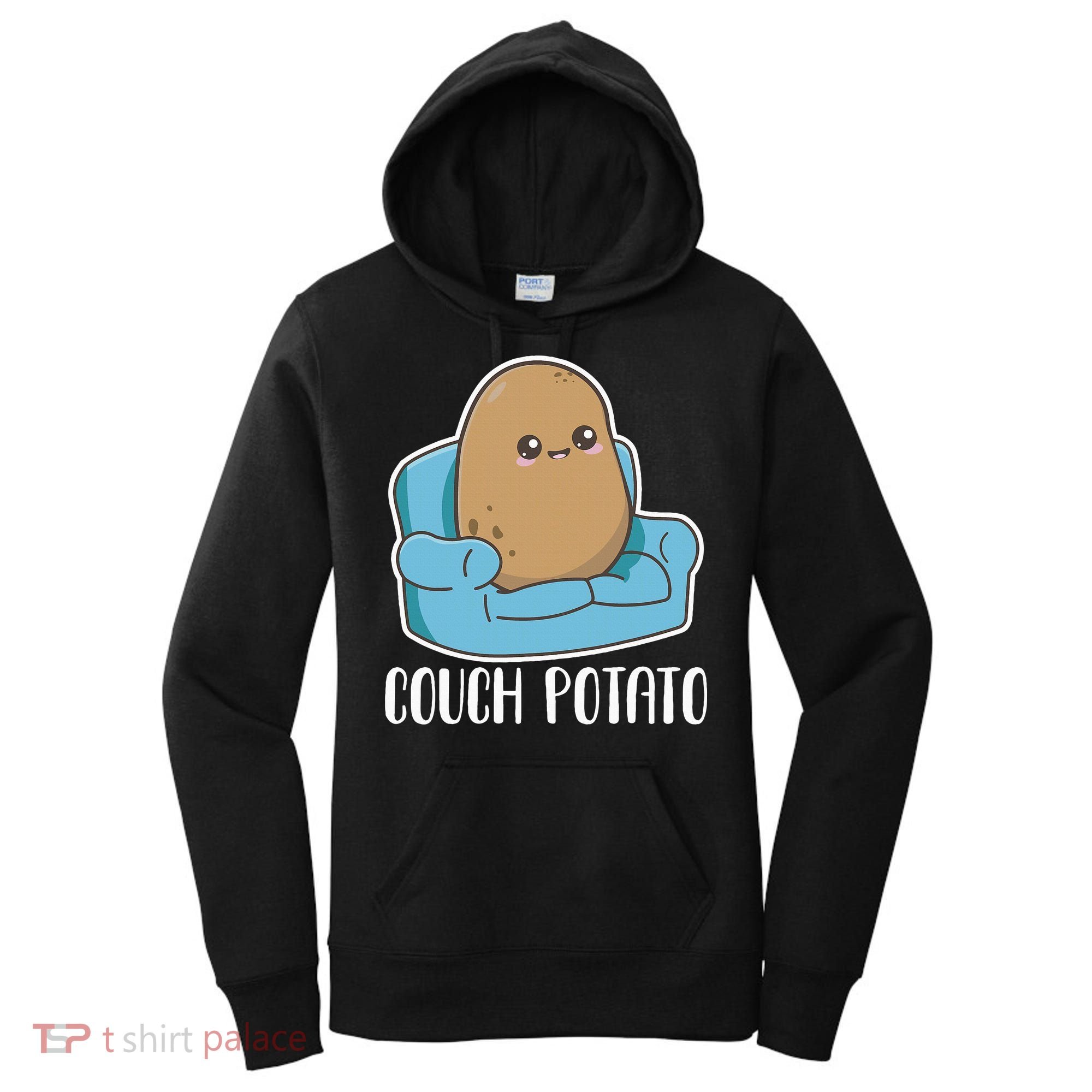 Couch Potato Cute Kawaii Funny Potato Women's Hoodie