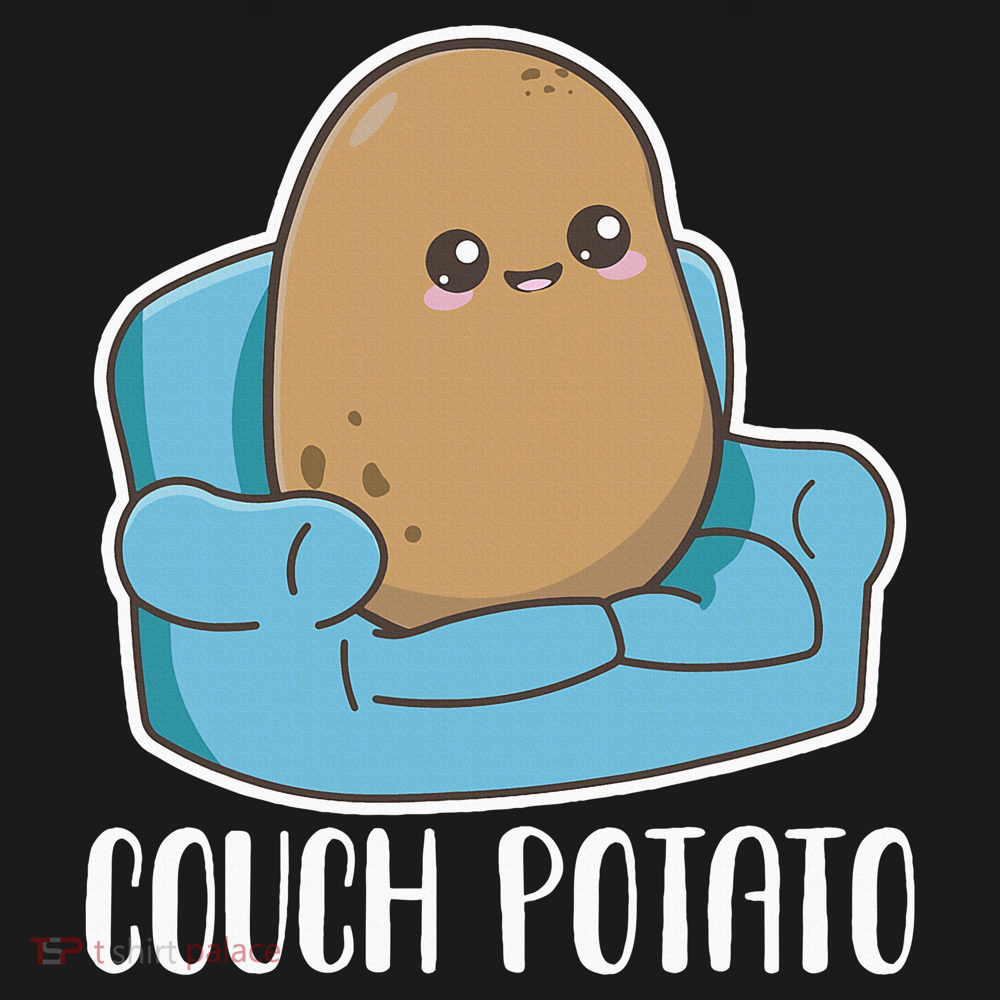 Couch Potato Cute Kawaii Funny Potato Mousepad