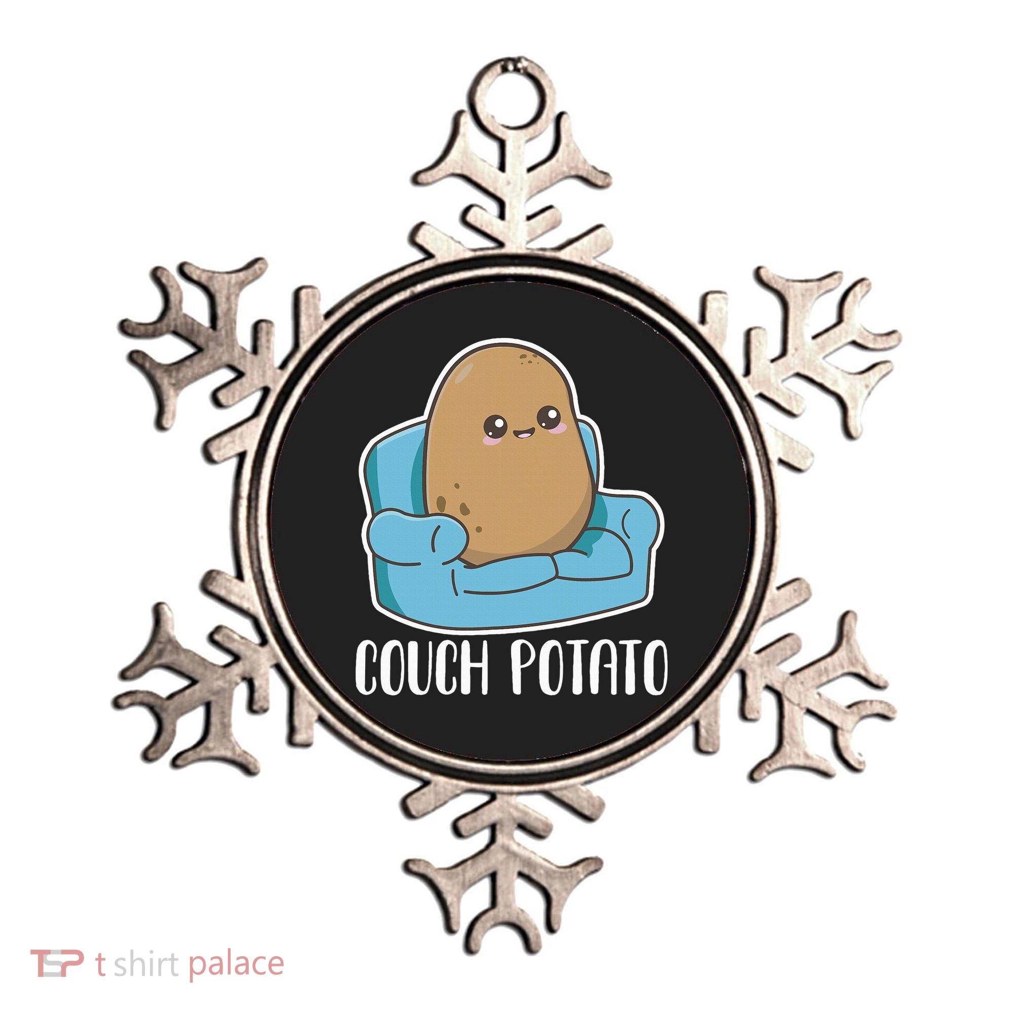 Couch Potato Cute Kawaii Funny Potato Ornament