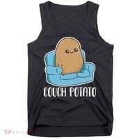 Couch Potato Cute Kawaii Funny Potato Tank Top thumb 0