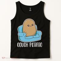 Couch Potato Cute Kawaii Funny Potato Tank Top thumb 2