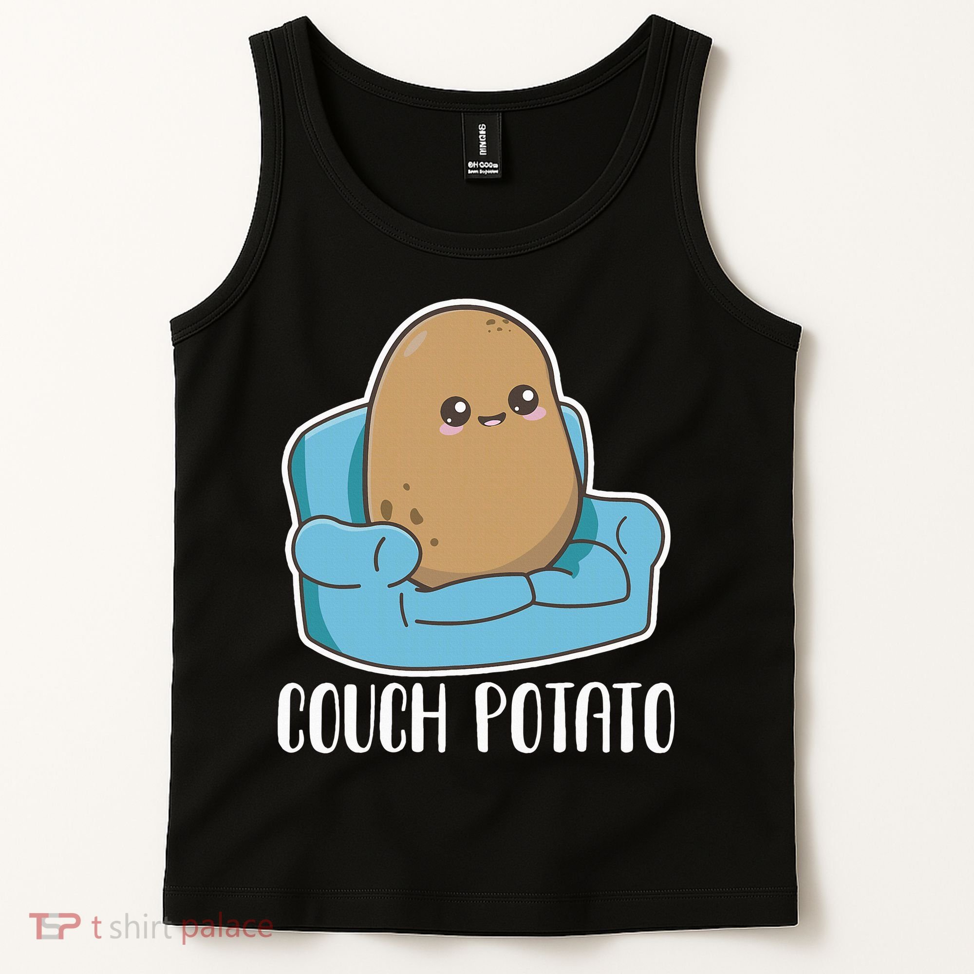 Couch Potato Cute Kawaii Funny Potato Tank Top