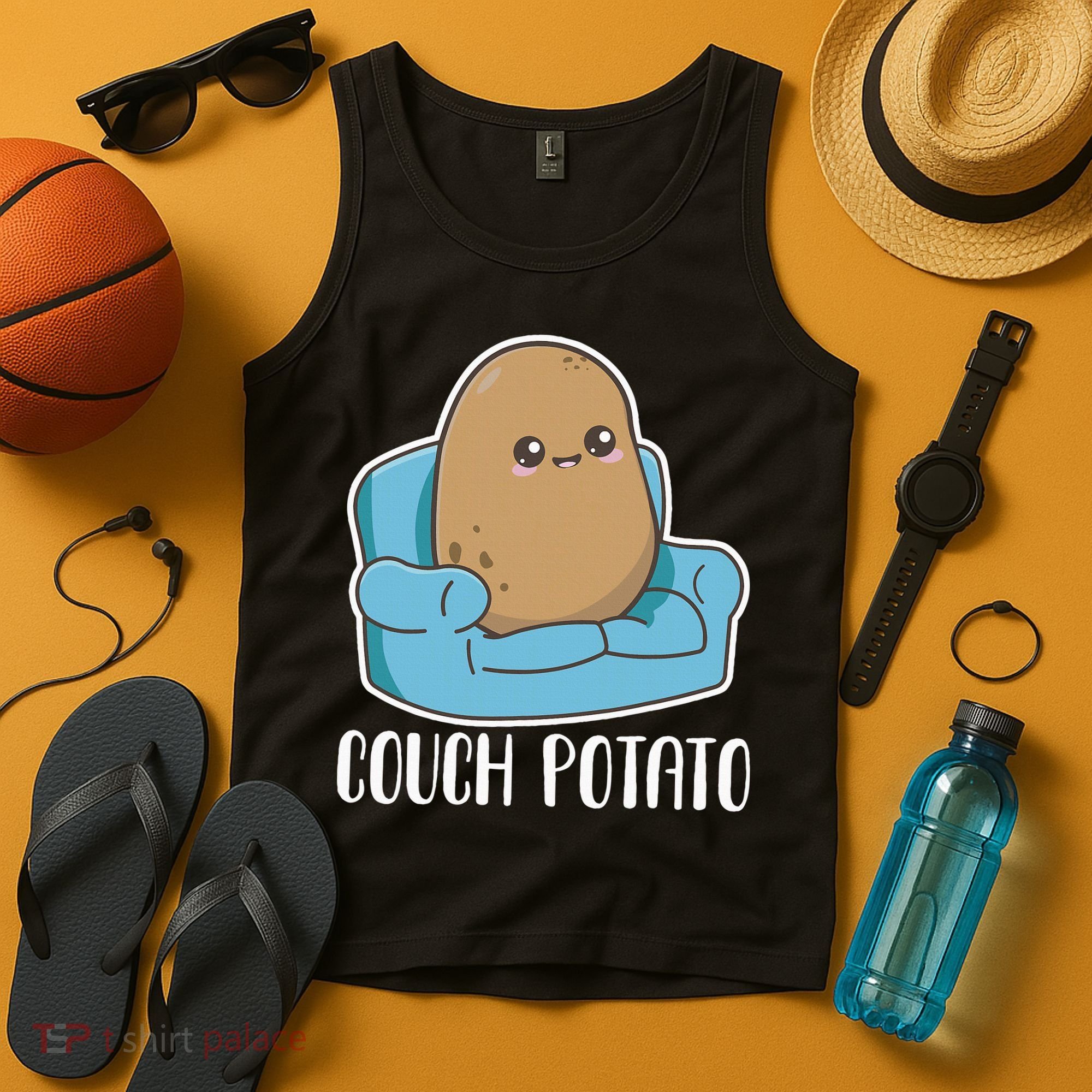 Couch Potato Cute Kawaii Funny Potato Tank Top