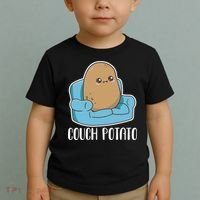 Couch Potato Cute Kawaii Funny Potato Toddler T-Shirt thumb 2