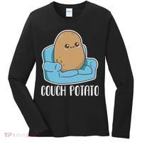 Couch Potato Cute Kawaii Funny Potato Women's Long Sleeve Shirt thumb 0
