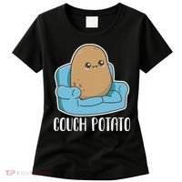 Couch Potato Cute Kawaii Funny Potato Women's T-Shirt thumb 0