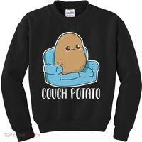 Couch Potato Cute Kawaii Funny Potato Kids Sweatshirt thumb 0