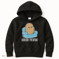 Couch Potato Cute Kawaii Funny Potato Kids Hoodie thumb 0
