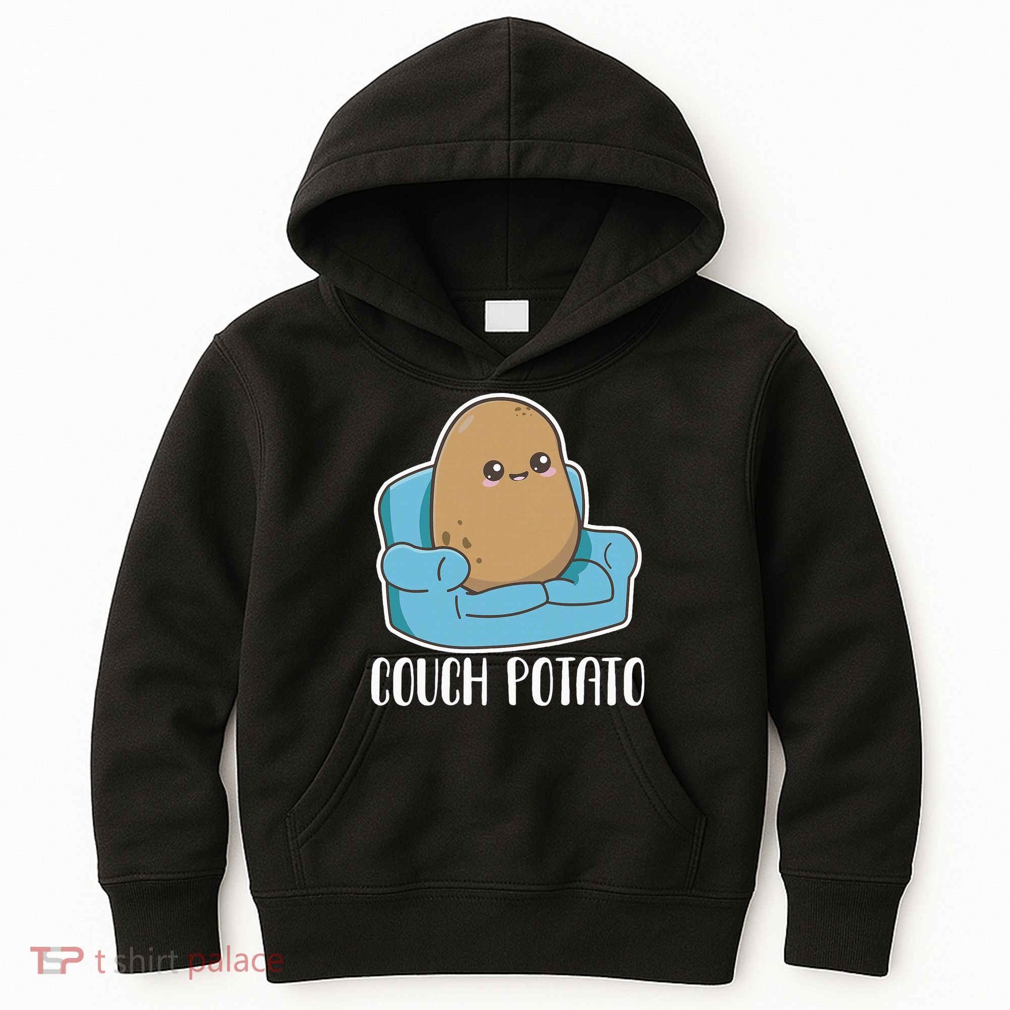 Couch Potato Cute Kawaii Funny Potato Kids Hoodie