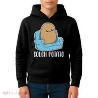 Couch Potato Cute Kawaii Funny Potato Kids Hoodie thumb 4