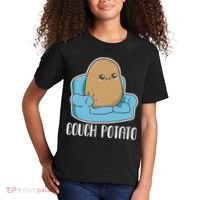 Couch Potato Cute Kawaii Funny Potato Kids T-Shirt thumb 2