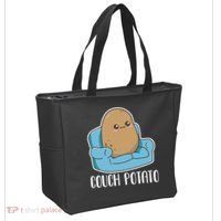 Couch Potato Cute Kawaii Funny Potato Tote Bag thumb 2