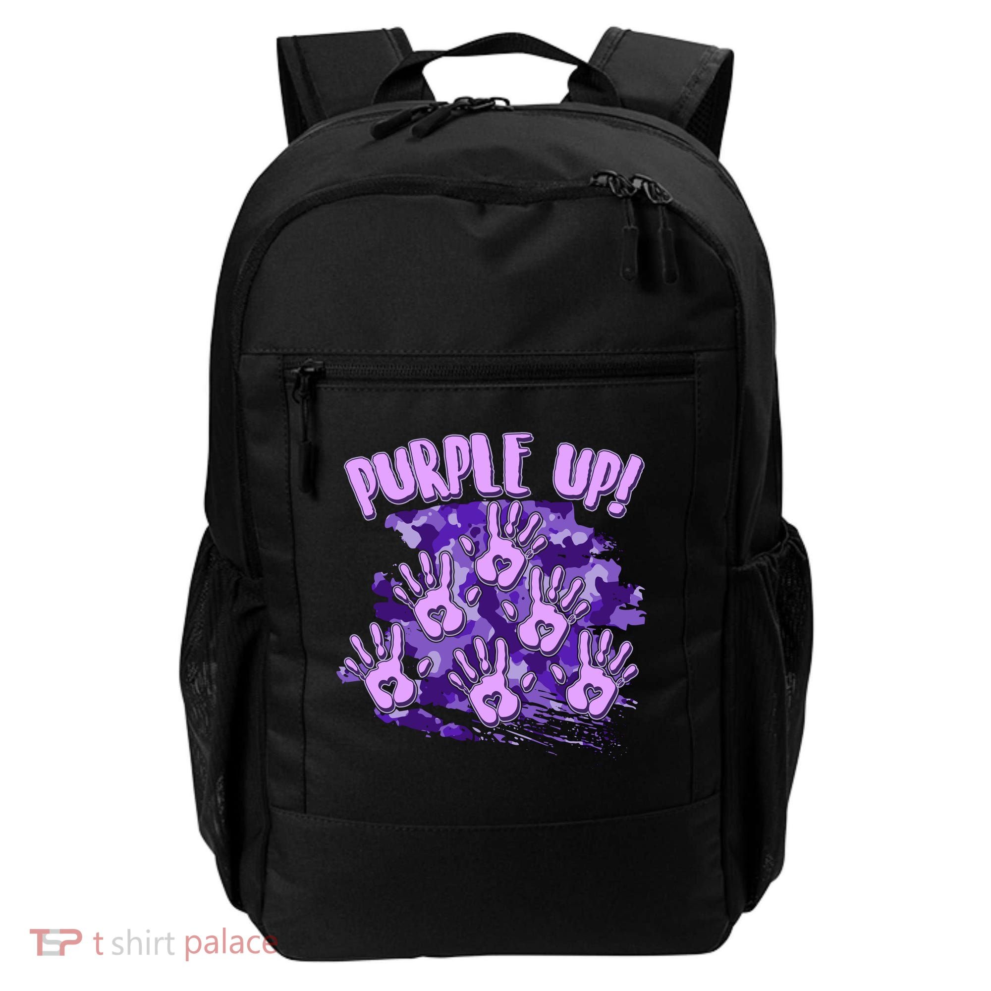 Cool Purple Camouflage Camo Hand Prints Backpack