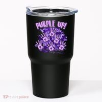 Cool Purple Camouflage Camo Hand Prints Tumbler thumb 0