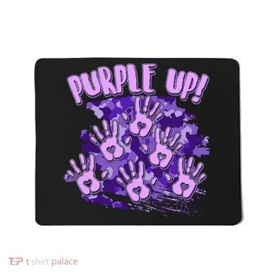 Cool Purple Camouflage Camo Hand Prints Mousepad