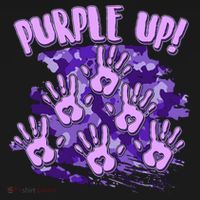 Cool Purple Camouflage Camo Hand Prints Mousepad thumb 1