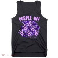 Cool Purple Camouflage Camo Hand Prints Tank Top thumb 0