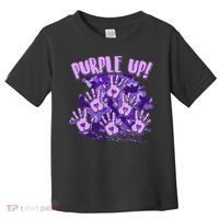 Cool Purple Camouflage Camo Hand Prints Toddler T-Shirt thumb 0
