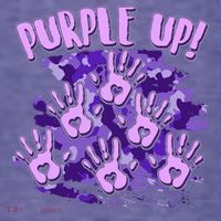 Cool Purple Camouflage Camo Hand Prints Women's Hoodie thumb 2