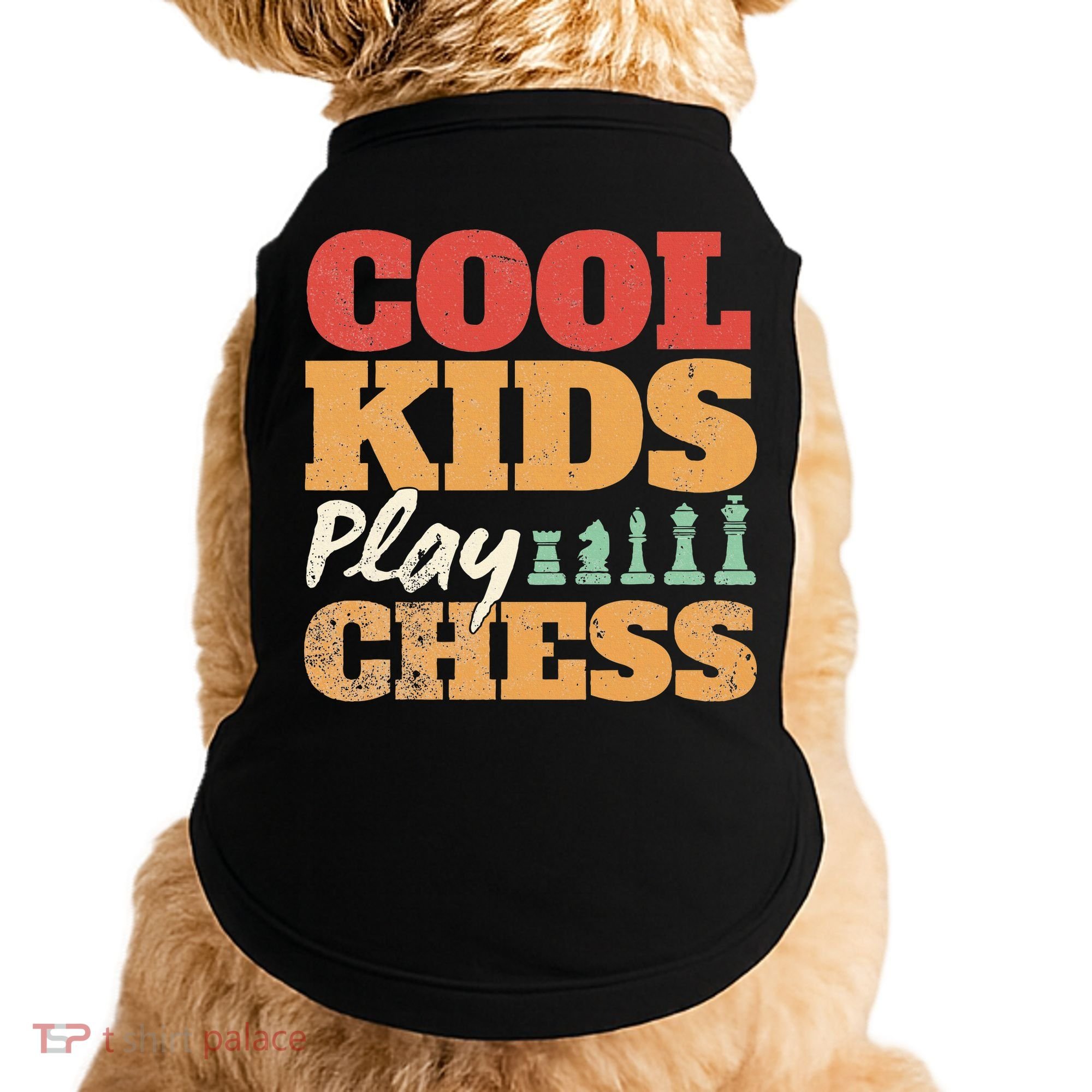 Cool Play Chess Player Chess Board Chess Lovers Doggie Tank