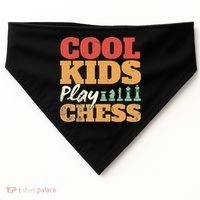 Cool Play Chess Player Chess Board Chess Lovers USA-Made Doggie Bandana thumb 0