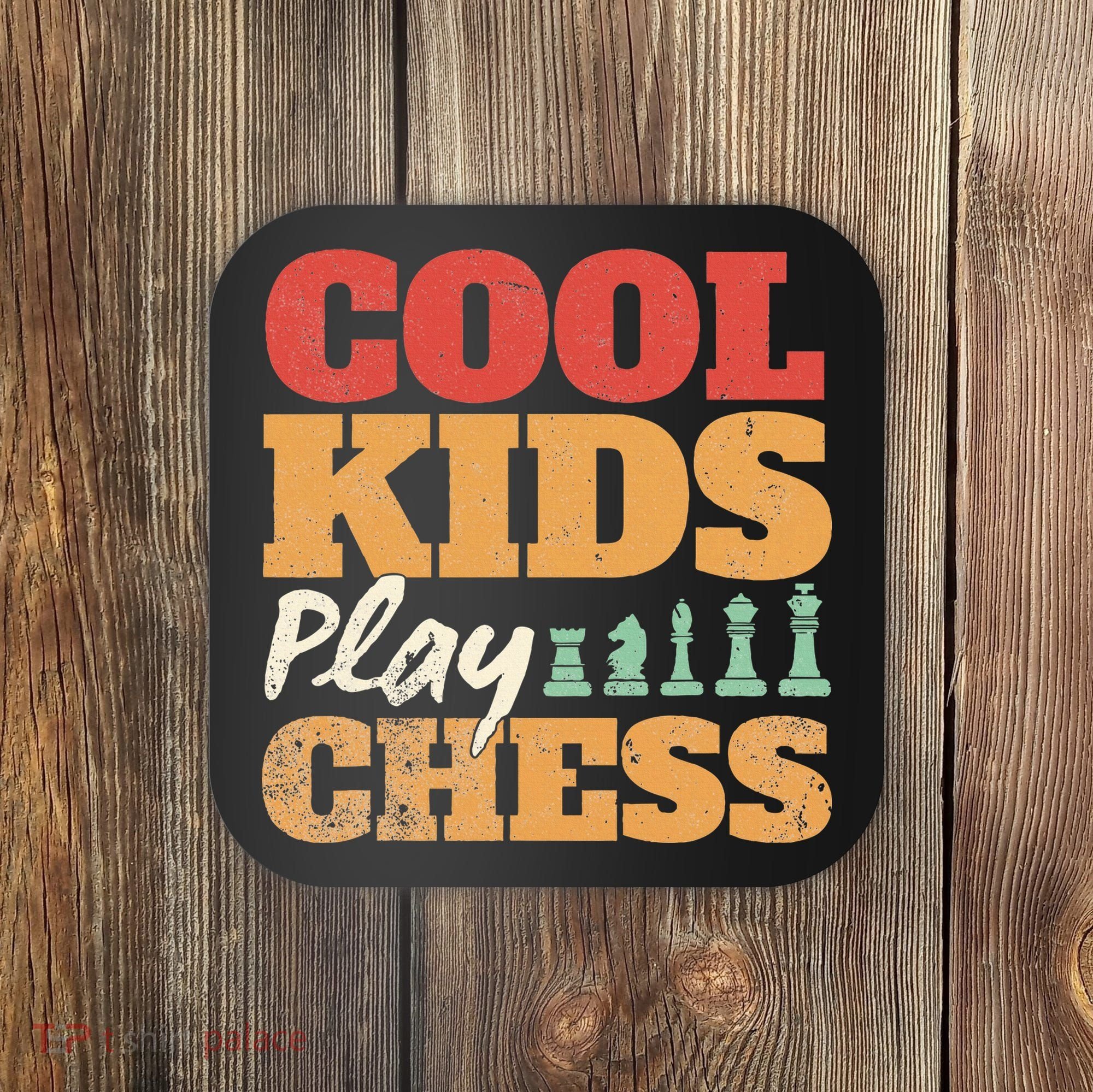 Cool Play Chess Player Chess Board Chess Lovers Coaster