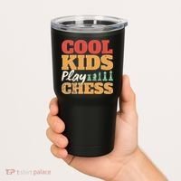 Cool Play Chess Player Chess Board Chess Lovers Tumbler thumb 2