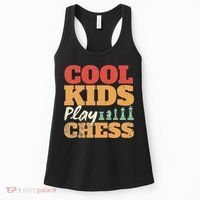 Cool Play Chess Player Chess Board Chess Lovers Women's Tank Top thumb 0