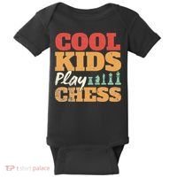 Cool Play Chess Player Chess Board Chess Lovers Baby Bodysuit thumb 0