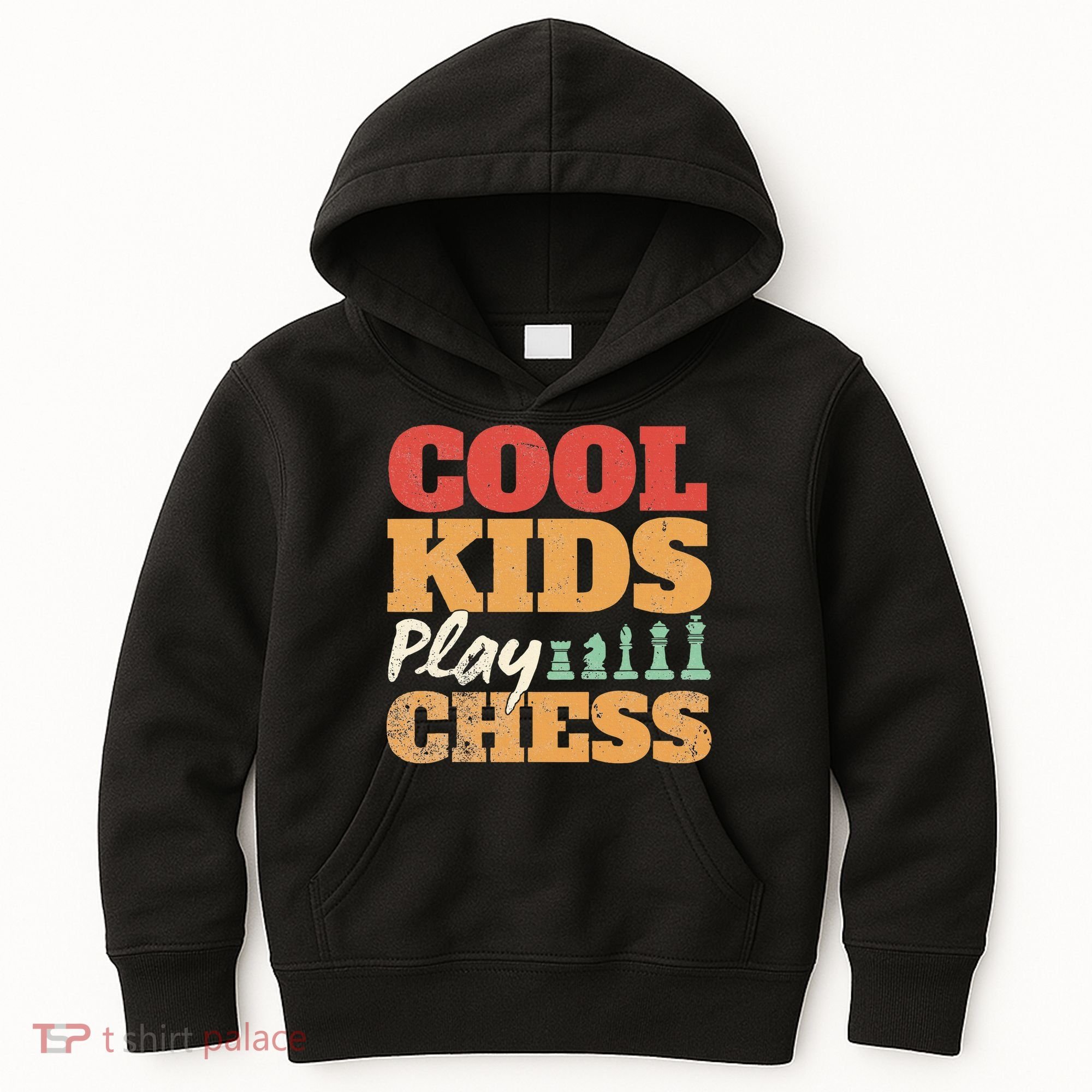 Cool Play Chess Player Chess Board Chess Lovers Kids Hoodie