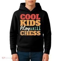 Cool Play Chess Player Chess Board Chess Lovers Kids Hoodie thumb 4