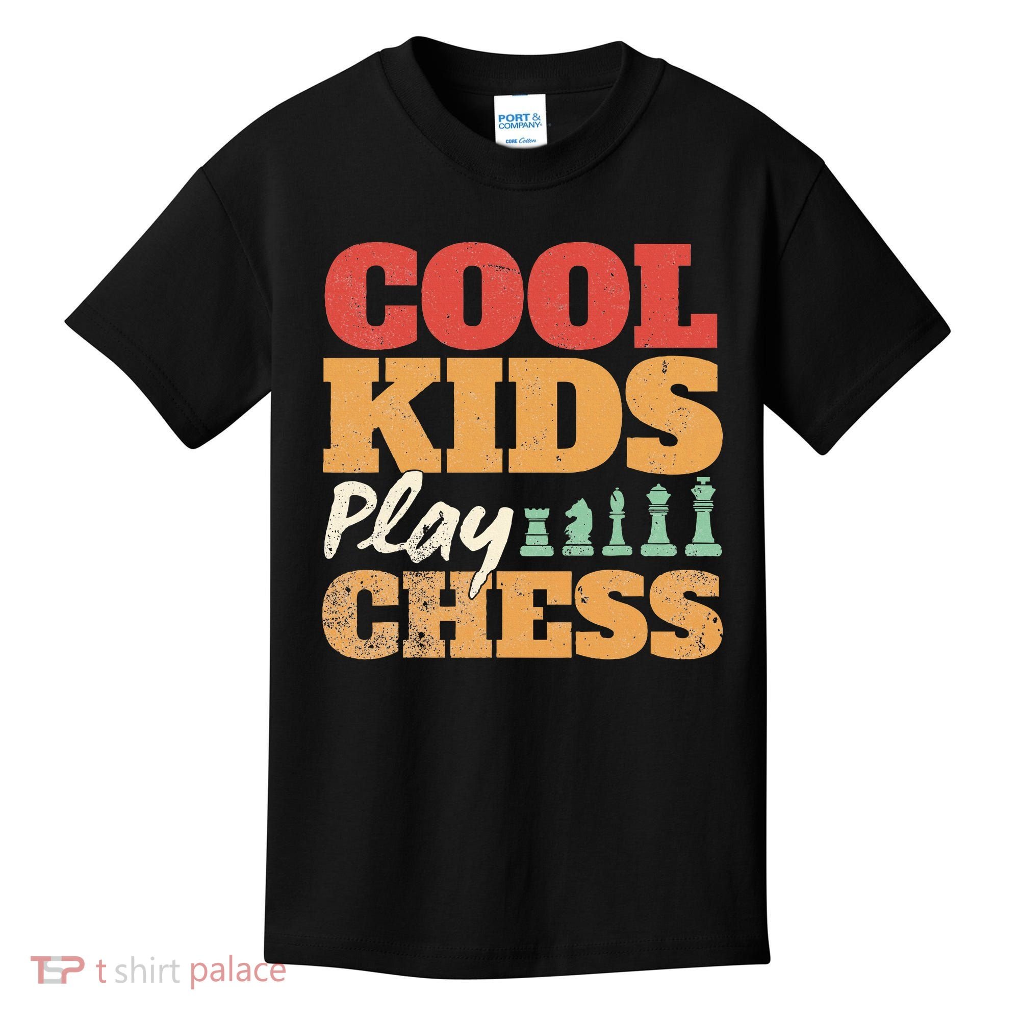 Cool Play Chess Player Chess Board Chess Lovers Kids T-Shirt