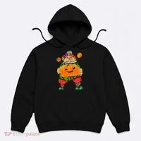 Clown Pumpkin Creepy Halloween Hoodie thumb 0